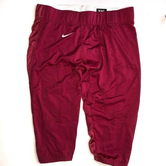 NIKE Men's sz XL Maroon Pull On Defender Football Cropped Pants #535705-669 NWT - Picture 1 of 3